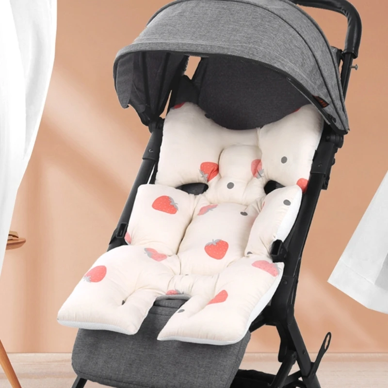 

Pushchair Pram Liner Universal Stroller Liner Breathable Soft Pad Cotton Mat