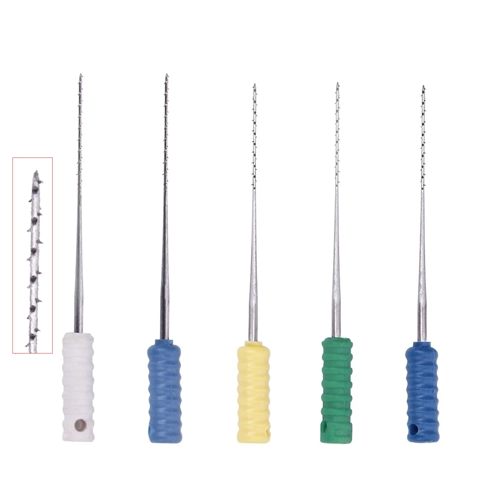 10 шт./упак. 25 мм зубные бусины из нержавеющей стали для очистки корневого канала |