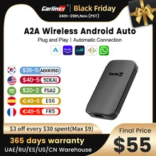 2022 CarlinKit Android Auto Wireless Adapter Smart Ai Box Plug And Play Bluetooth WiFi Auto Connect  For Wired Android Auto Cars