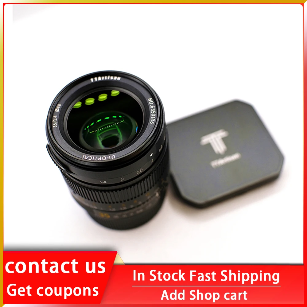 

TTArtisan 35mm F1.4 Full Frame Camera Lens for Leica M-mount For Leica M-M M240 M3 M6 M7 M8 M9 M9p M10 Camera