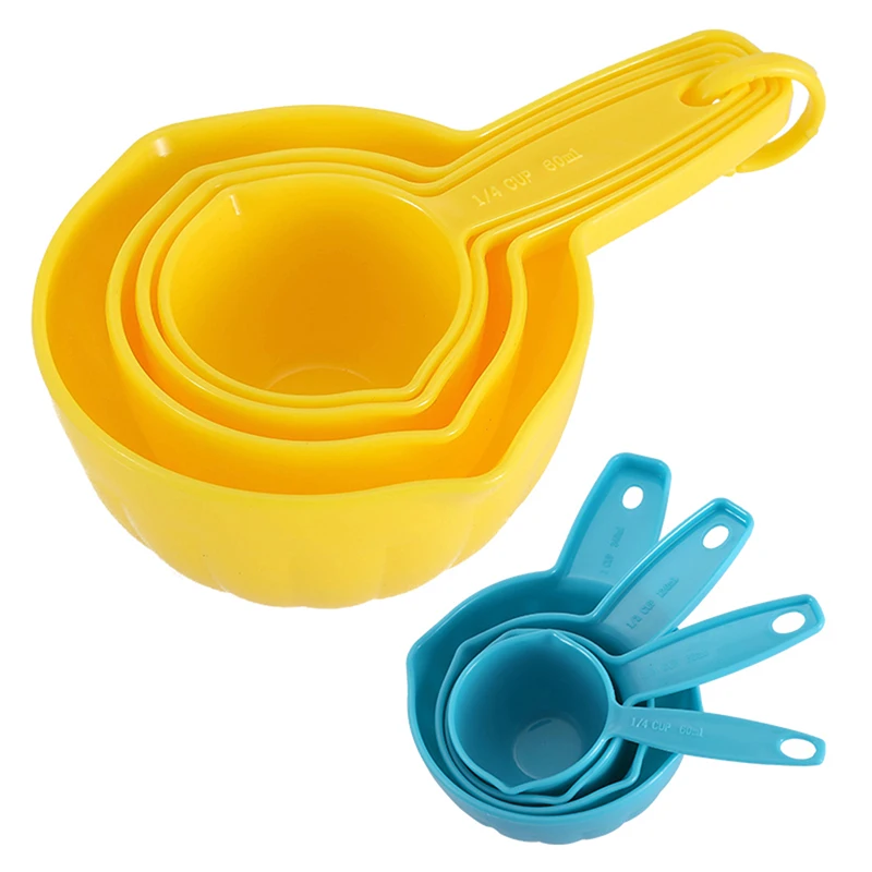 

4Pcs Multi Purpose Measuring Spoons/Cup Cake Baking Spoon Plastic Handle Gadgets Measuring Tools Set kichen accessories set