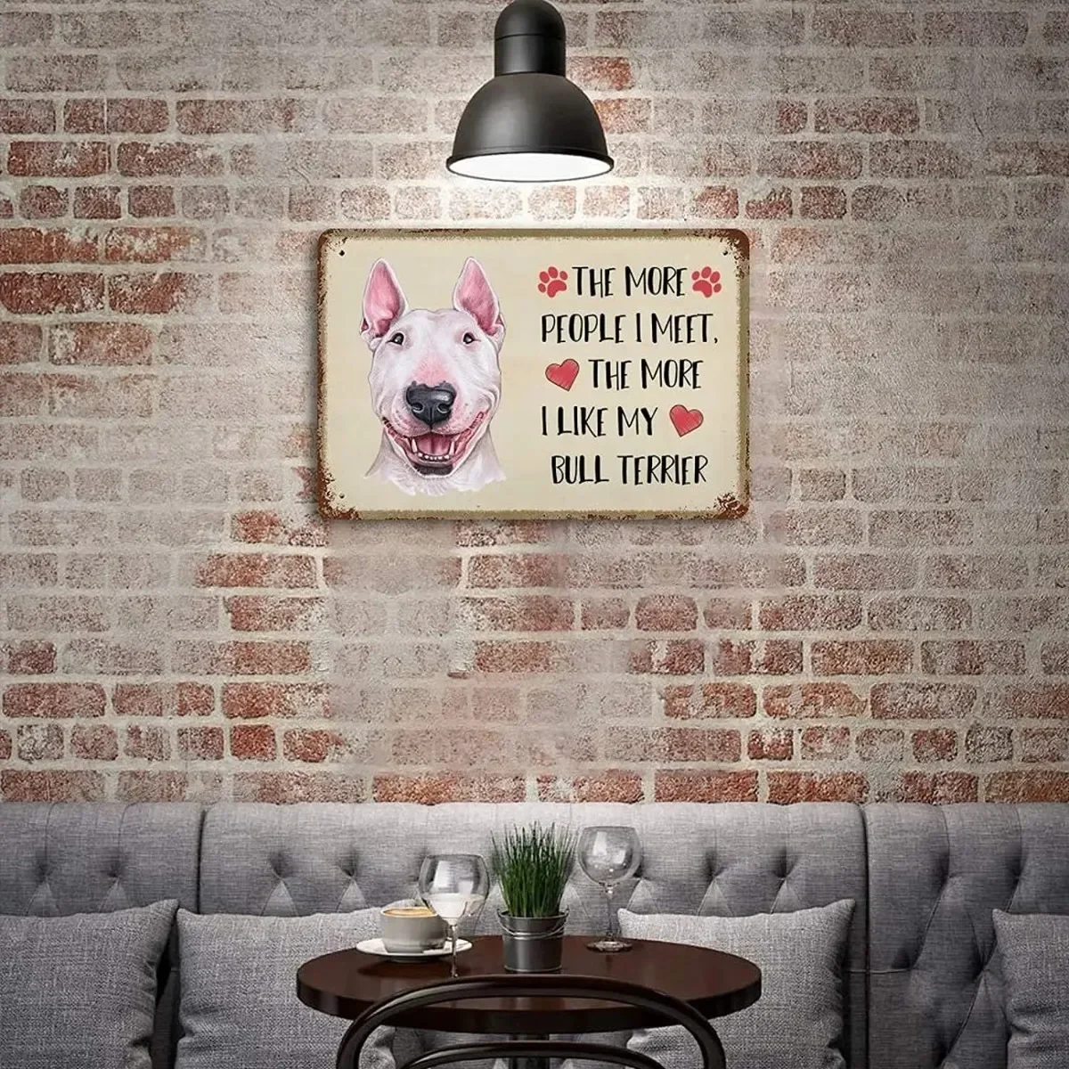 Классический стиль прямоугольная форма постер с бульдогом Boulevardier уникальный