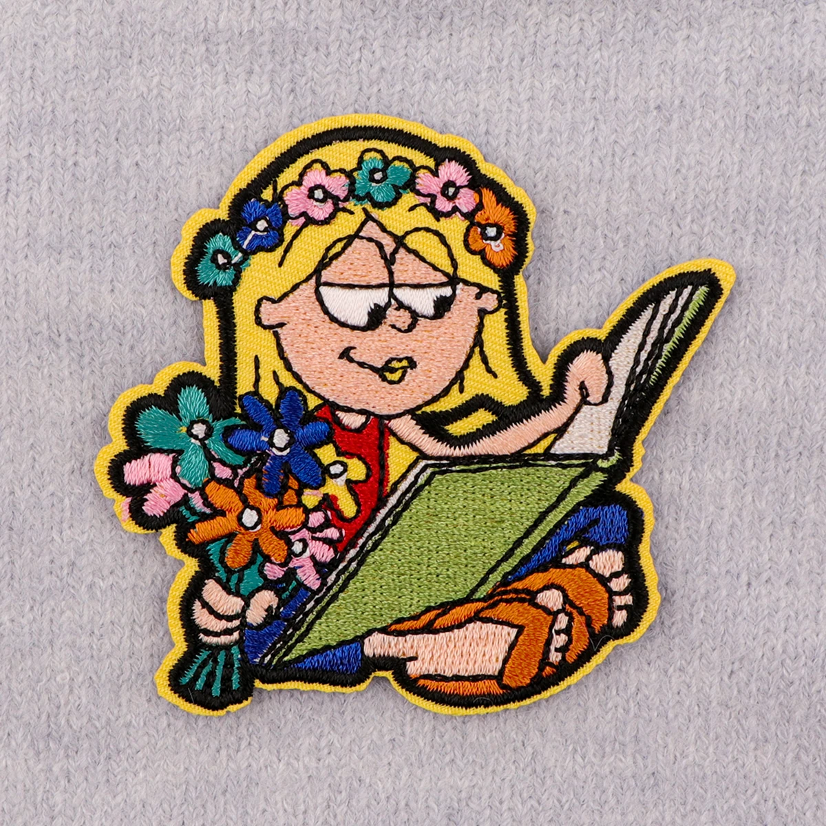 Вышитые нашивки для одежды с героями мультфильмов девочек термоклеевые куртки