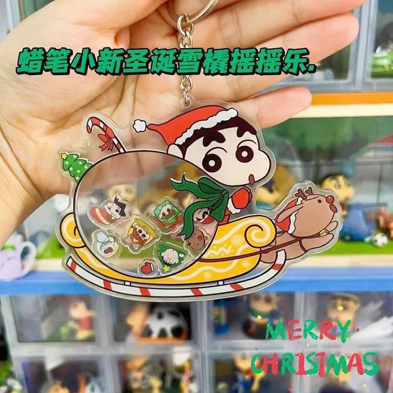 

Kawaii Crayon Shin-chan аксессуары Мультяшные Милые Акриловые креативные настольные украшения Рюкзак Подвеска Брелок аниме игрушка подарок