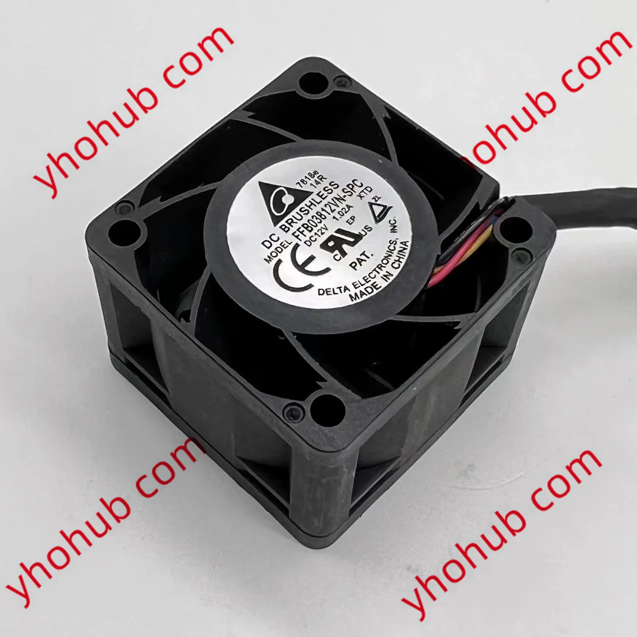 4-проводной охлаждающий вентилятор для сервера Delta Electronics FFB03812VN-SPC XTD DC 12 В а 38x38x28 мм