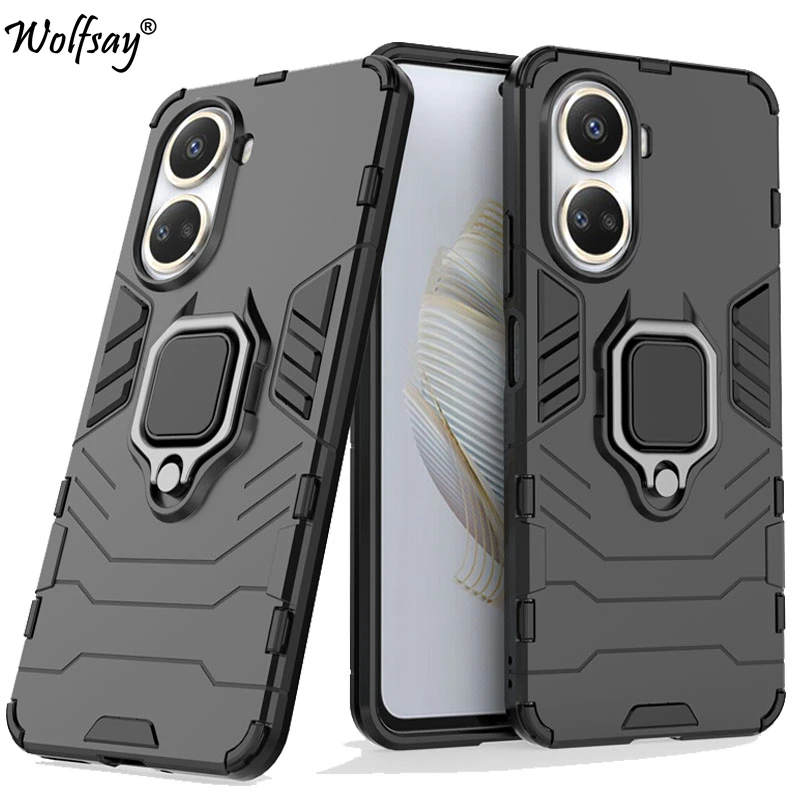 

For Huawei Nova 10 SE Case Armor Magnetic Suction Stand Full Cover For Huawei Nova 10 SE Case For Huawei Nova 10 9 SE 8i 9 Pro