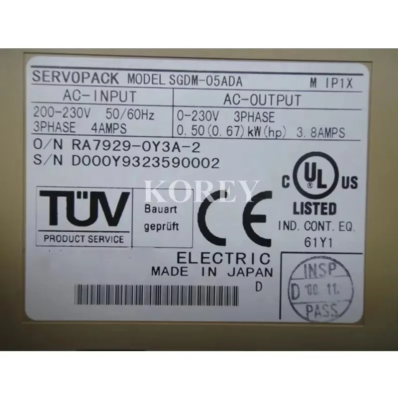 Фото Сервопривод и серводвигатель серии Yaskawa SGDM SGDM-05AD SGDM-05ADA №4