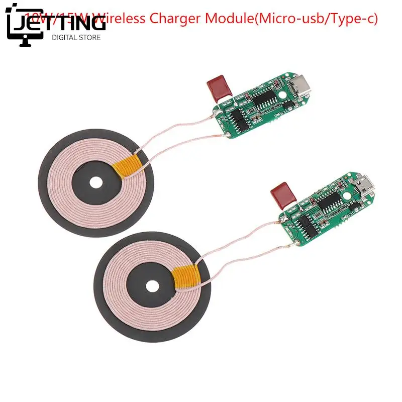 

10W/15W Tyce C Micro USB Wireless Charger Transmitter Module Circuit Board QI Standard Fast Charging For iPhone