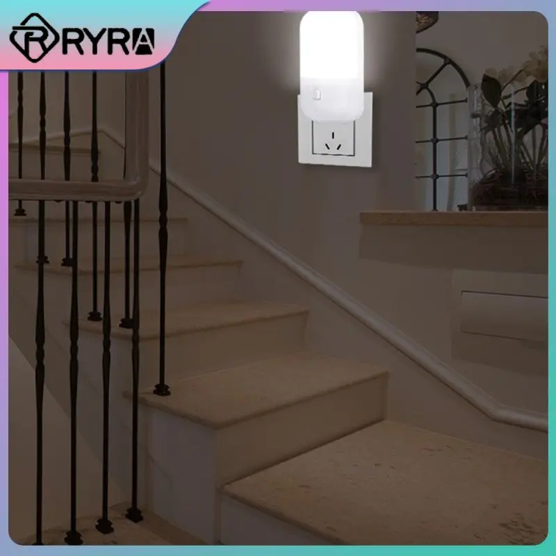 

3w Energy Saving Night Light Plug-in Led Feeding Socket Emergency Light Led Night Light Eu/us Plug Bedroom Night Bedside Lamp