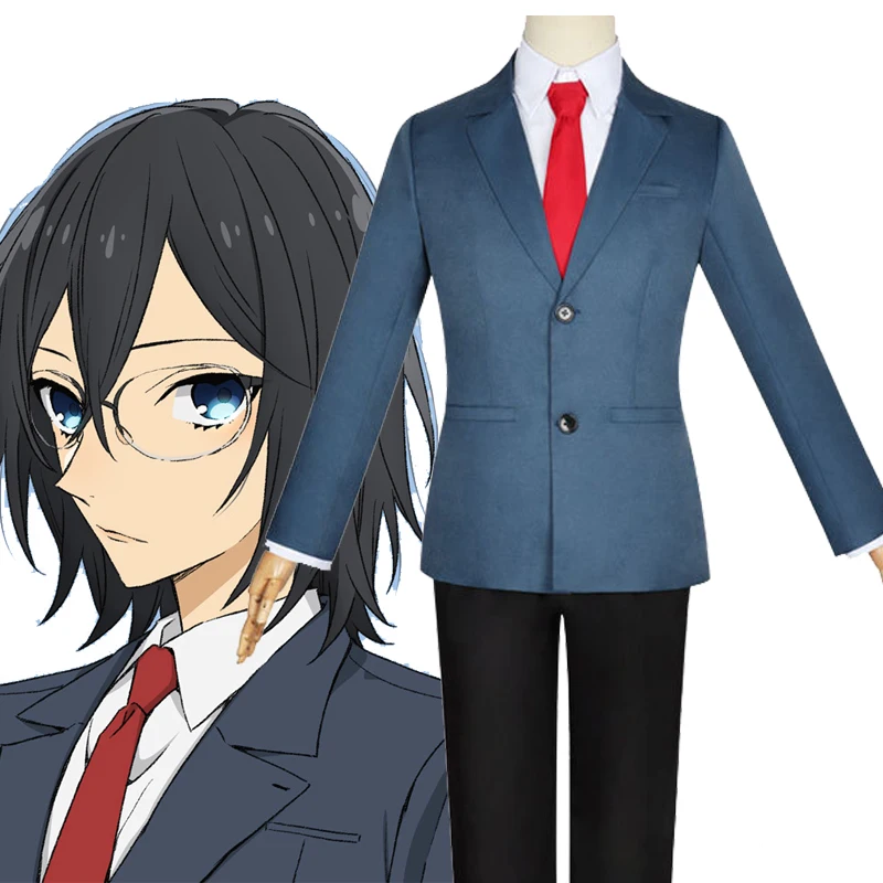 

Anime Hori san To Miyamura kun Cosplay Izumi Miyamura Costume Women Men Blue Suit Uniform Outfits Halloween Carnival Party