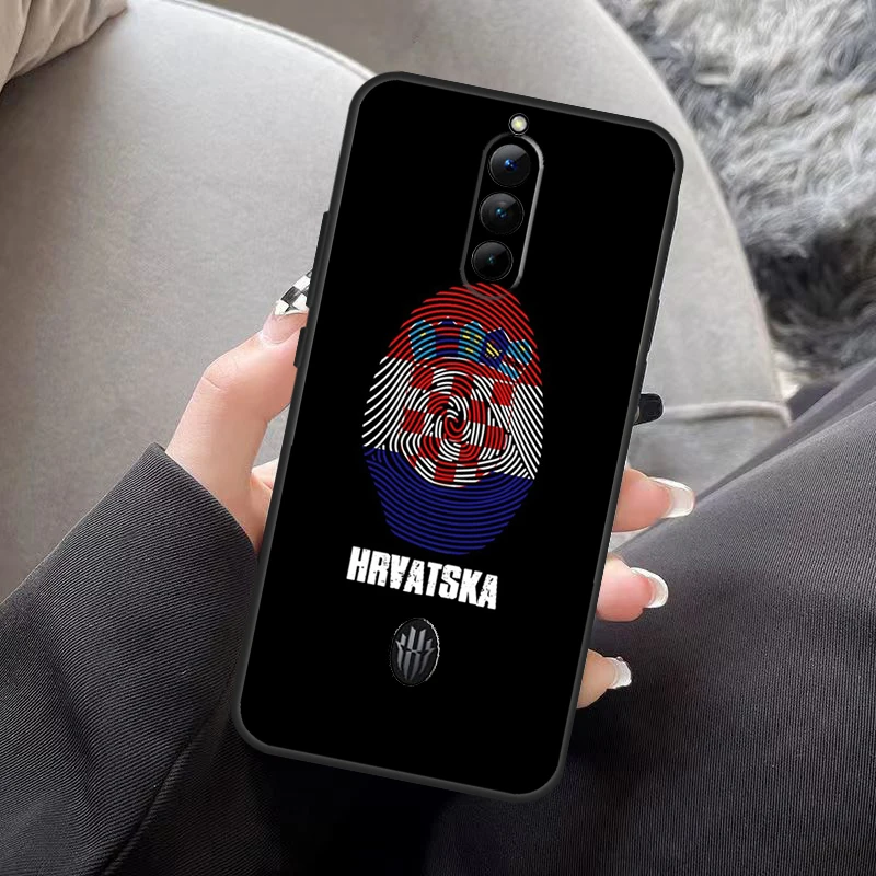 Хорватский флаг искусство Обложка для ZTE Nubia Red Magic 6 6S 7 7S 8 Pro Plus чехол 6R бампер