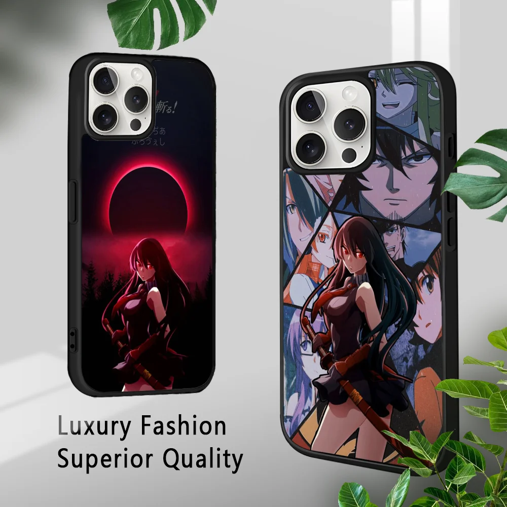 Чехол для телефона с изображением аниме Akame Ga K-kill iPhone 16 15 14 13 12 11 Pro Xs Max Mini Plus Celulares