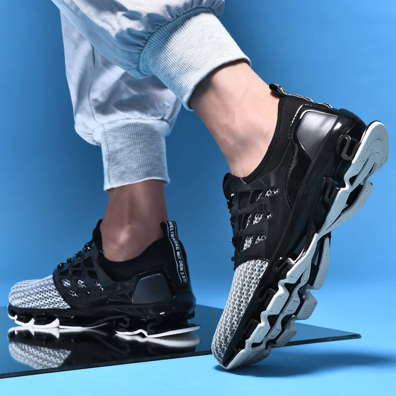 JIEMIAO Classic Running Shoes Fashion Breathable Sports Shoes Outdoor Non-slip Men Sneakers Comfortable Athletic Women Footwear