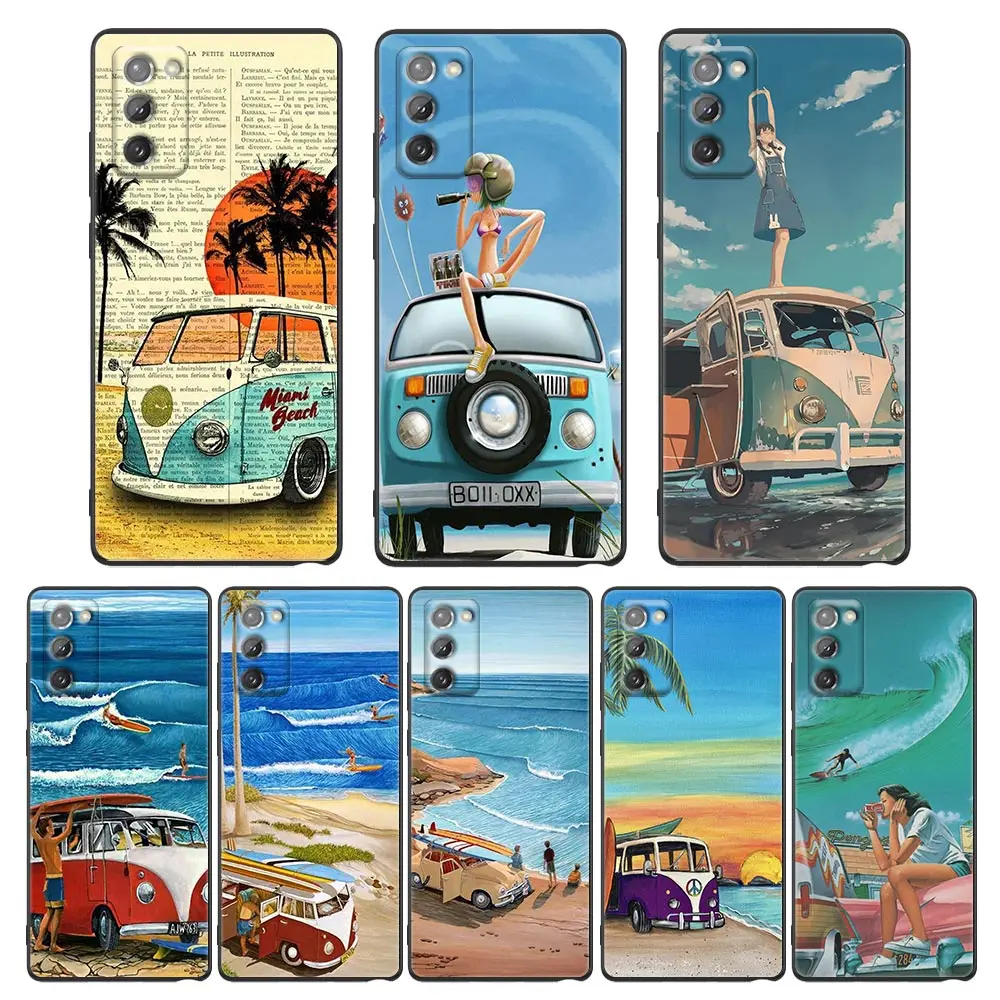 

Bus Beach Surfing Poster Case For Samsung Galaxy M62 M52 M51 M42 M33 M32 M31 M30sM23 M22 M21 M12 M11 F62 F52 F42 F41 F22 F12 A9
