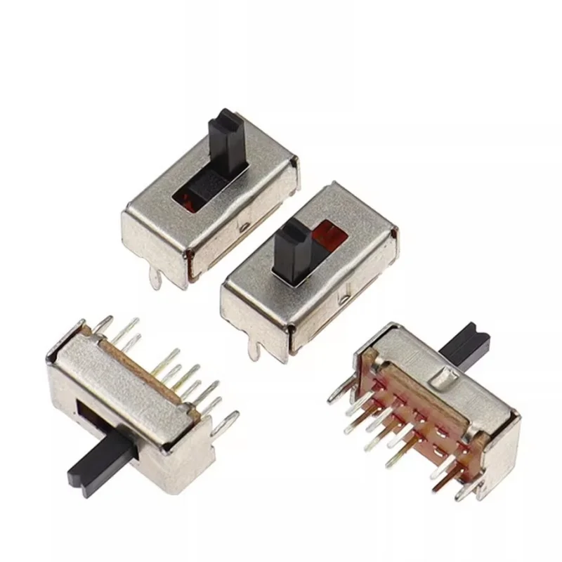 

20 шт. SS23D07 SS-23D07VG3/4/5 трехскоростной восьмиконтактный двухрядный тумблер вертикальный скользящий переключатель