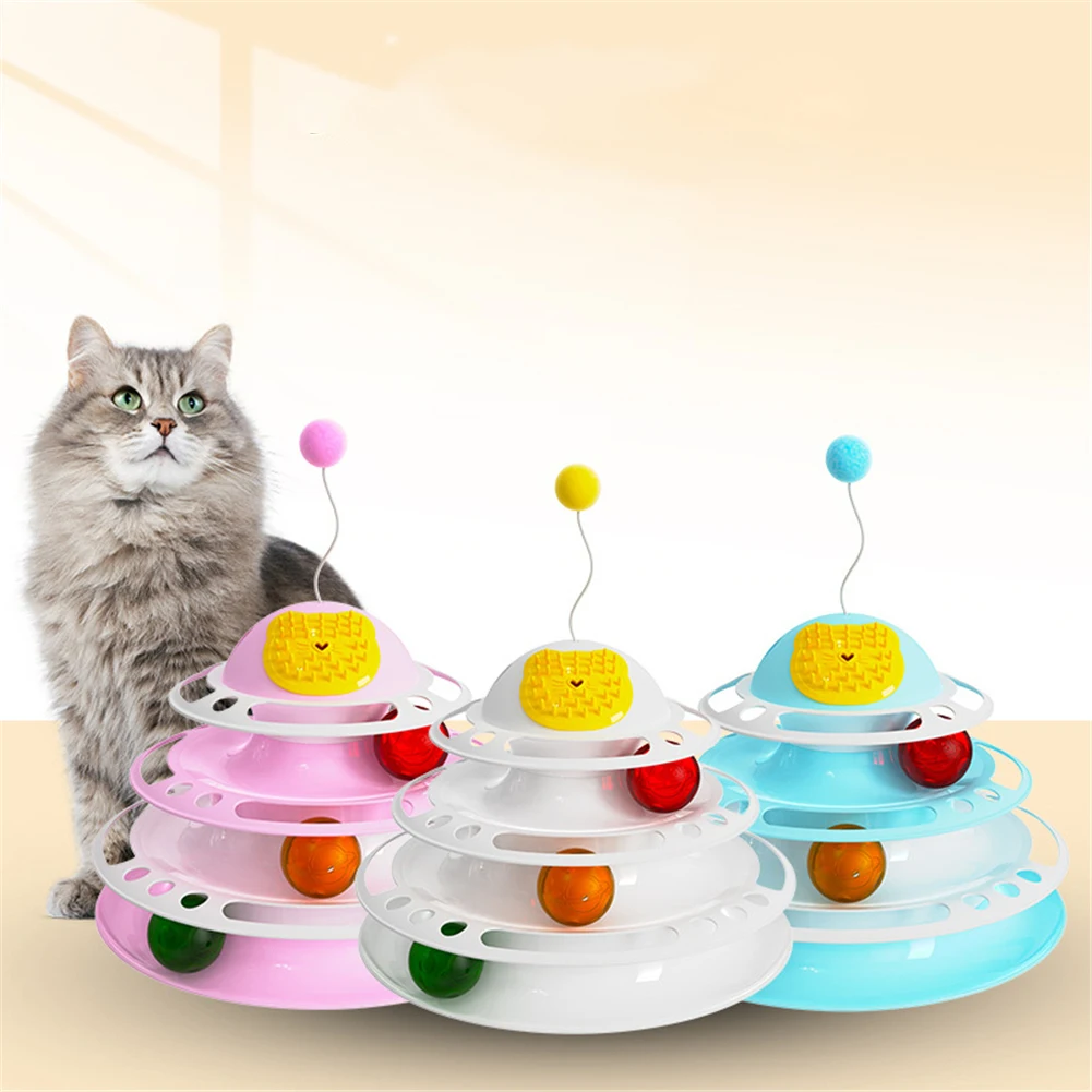 Кот треки диск товары для домашних животных 4 уровня котенок - Цена: 212.06