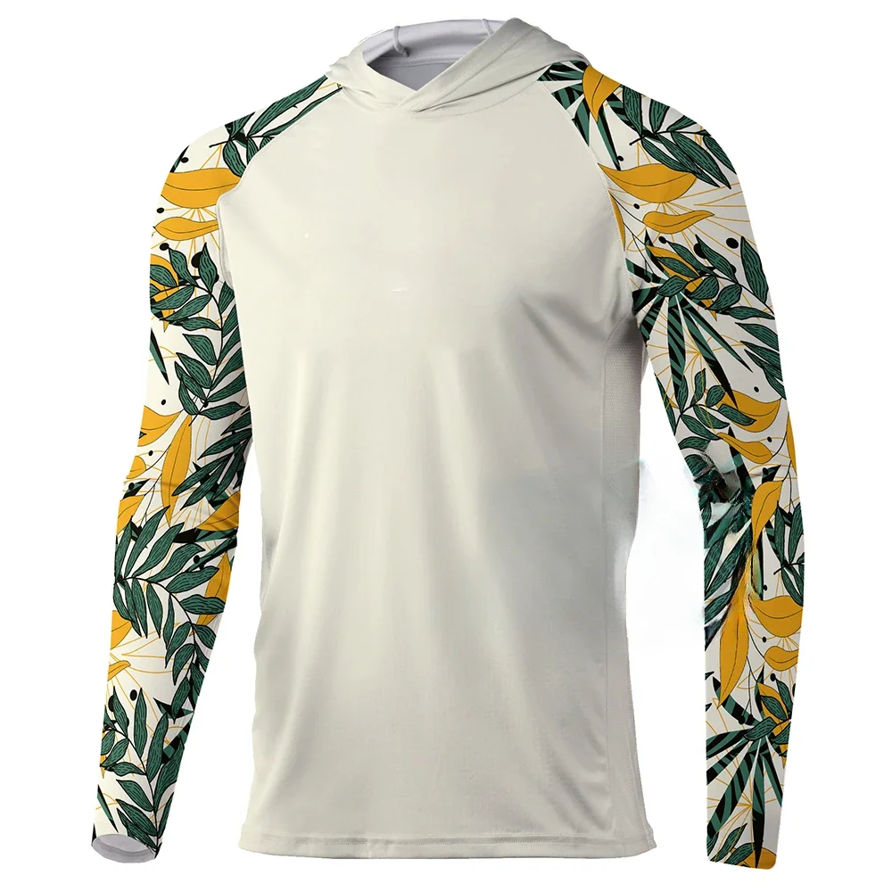 Рубашка для рыбалки с капюшоном и длинным рукавом защитой от ультрафиолета