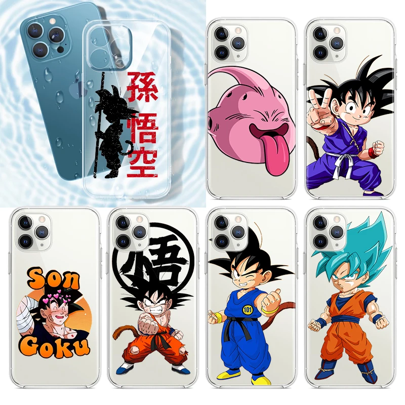 

Anime Goku Dragon Ball Z For Apple iPhone 13 12 11 Pro Max Mini XS Max X XR 6S 6 7 8 Plus 5S Soft Transparent Phone Case Fundas