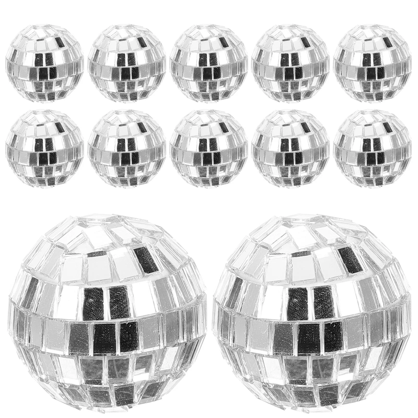 

Светоотражающий зеркальный шар для дискотеки, серебряные украшения для выпускного, зеркальный шар с зеркальным орнаментом, 12 шт.