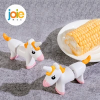 joie unicorn corn holders corn on cleaner safe from hot corn stainless steel prongs bpa free plastic handles