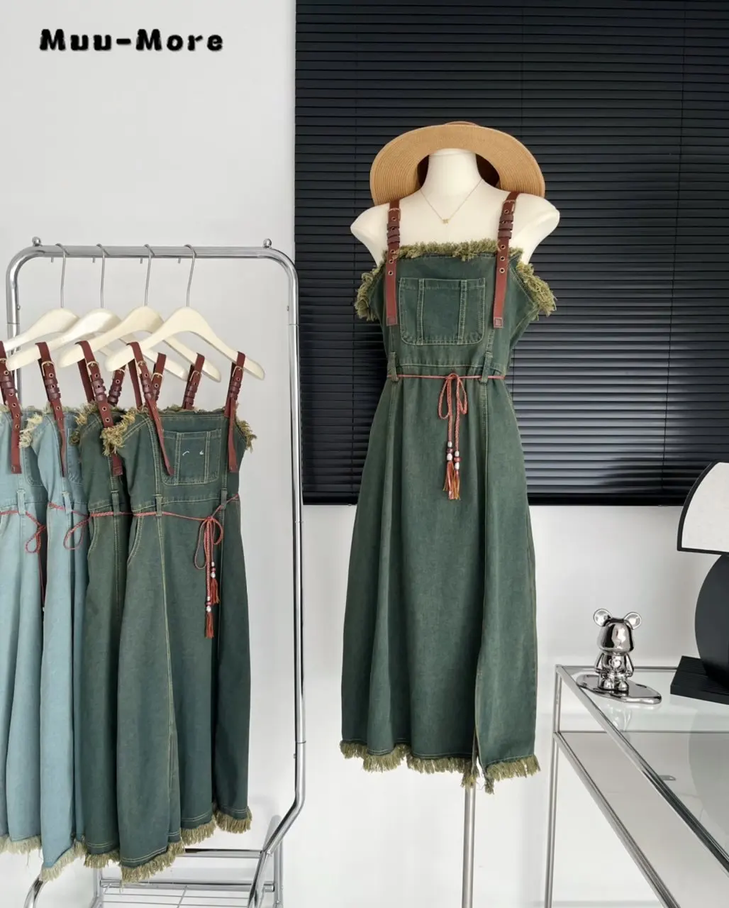 

Женское джинсовое облегающее платье с кисточками, синее платье на бретелях в стиле Харадзюку, летняя уличная одежда с высокой талией, сексуальное платье Y2K, 2023