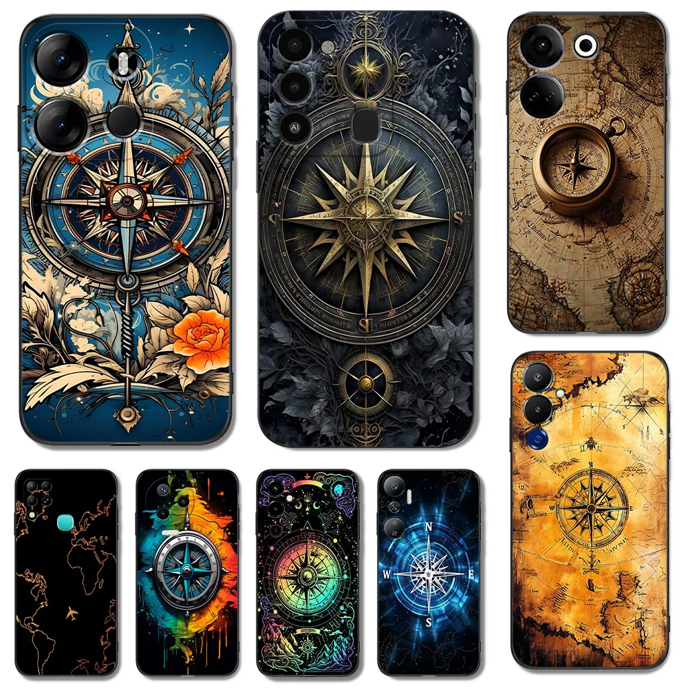 Черный чехол ТПУ для INFINIX HOT10 11(G37) 20I 20 NOTE12VIP 12 4G(2023)12PRO 4G 5G 12I Compass