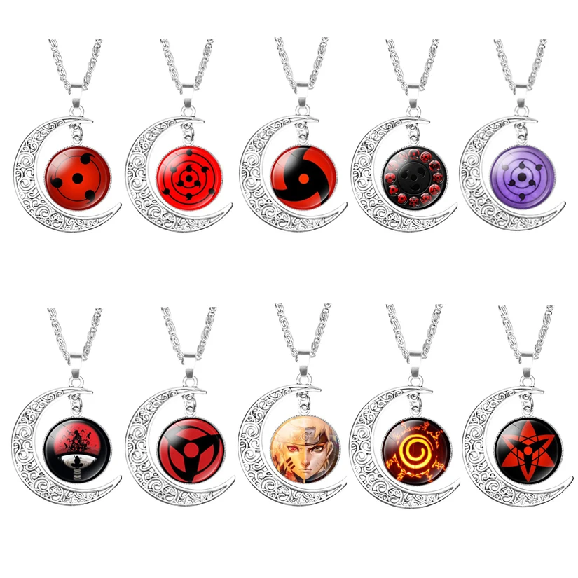 Ожерелье с подвеской из аниме Наруто Шаринган для мальчиков и девочек модное