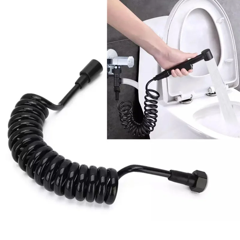 

1.5/2m Bidet Shower Hose Copper Cap Flexible Retractable Spring Telephone Line Water Plumbing Sprayer Bathroom Accessories