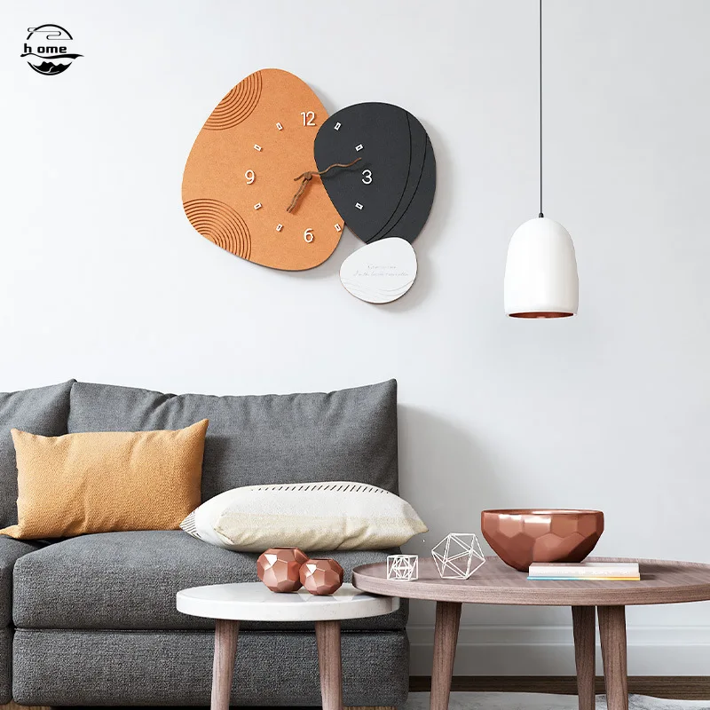 

Fashion Wall Clock Simple Wooden Pointer Wall Clock Modern Design Luxury Living Room Creative Home Decoration Battery Wanduhr A