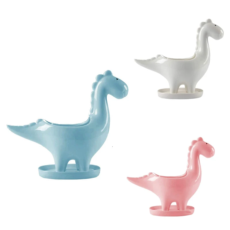 

Лучший керамический горшок для растений в форме динозавра, многофункциональная ваза для растений бонсай-украшение для дома, офиса и сада