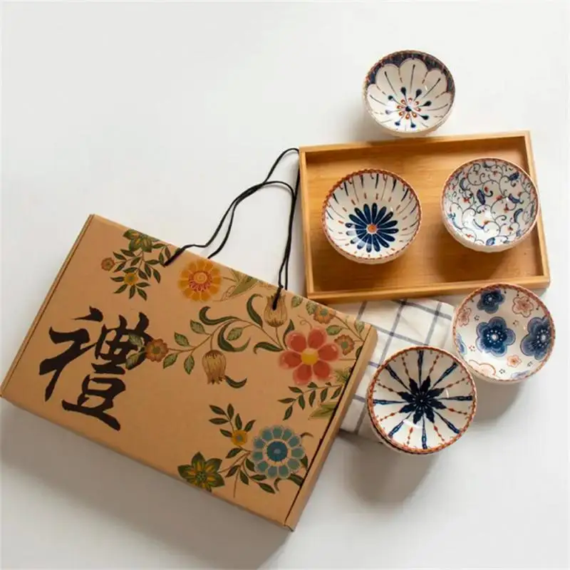 

Restaurant Tableware Ceramic Underglaze Color Process Creative Japanese Style Cute Gift Baby Adult Dish Luxury Tableware Set