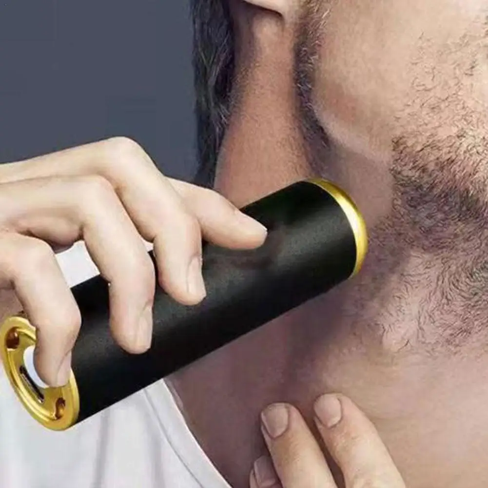 

Men Small Electric Razor Travel Portable Mini USB Wet Dry Rotary LCD Shaver Razors Waterproof Quick Charge Nose Mustache Trimmer