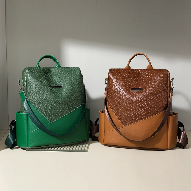 Женский вместительный рюкзак кошельки Высококачественная кожаная женская