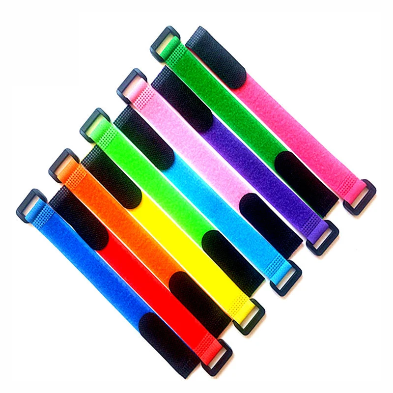 

10-Pack Reusable Fishing Rod Tie Holder Strap Sling Hook Fastening Loop Cable Cord Ties Fishing Tackle Ties