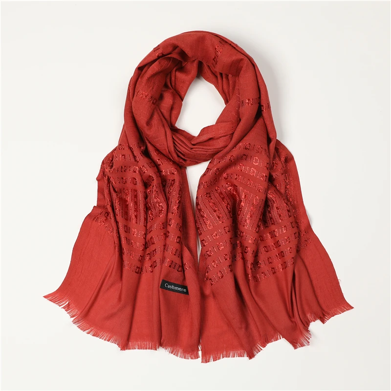 Новый дизайн 2022 длинный шарф хиджаб Женская повязка на голову роскошная