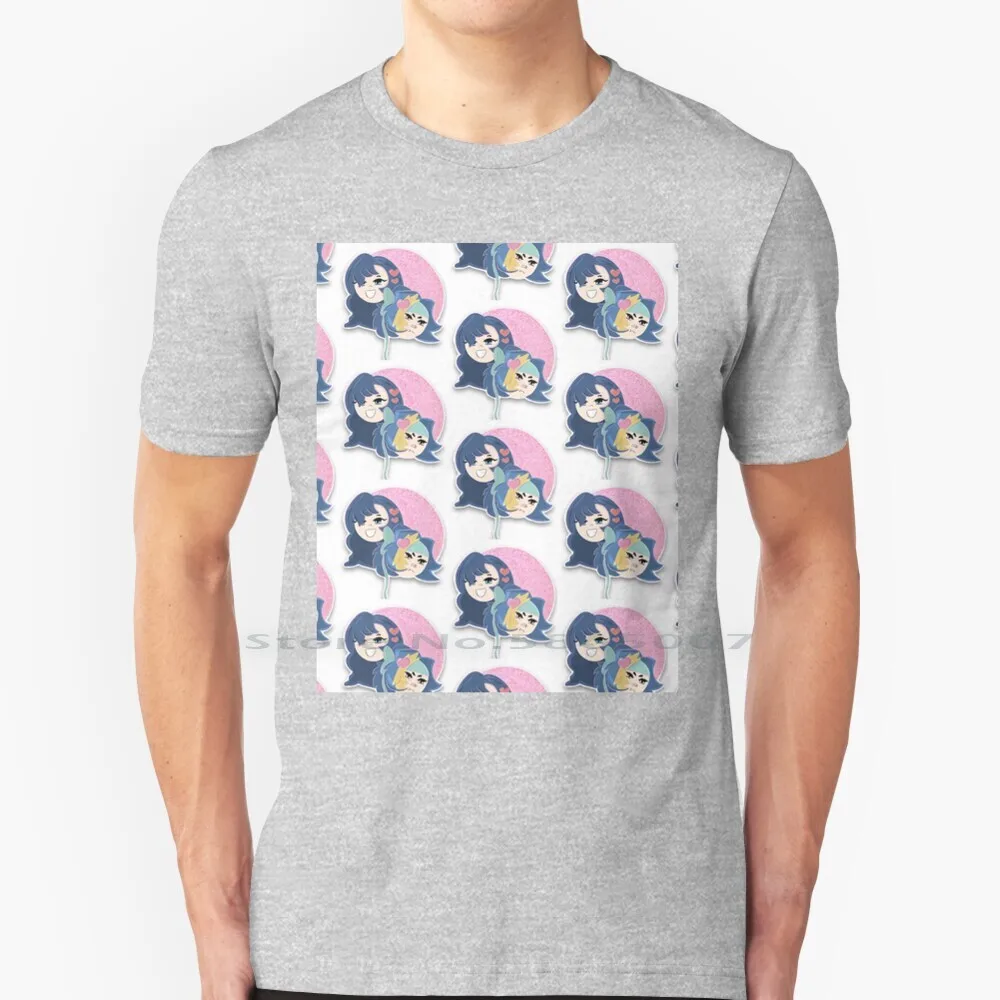 

Game Gyaru T Shirt 100% Cotton Gamegrumps Gamegyaru Arina Daniella Pink Cute Chibi Digitalart Fanart Big Size 6xl Tee Gift
