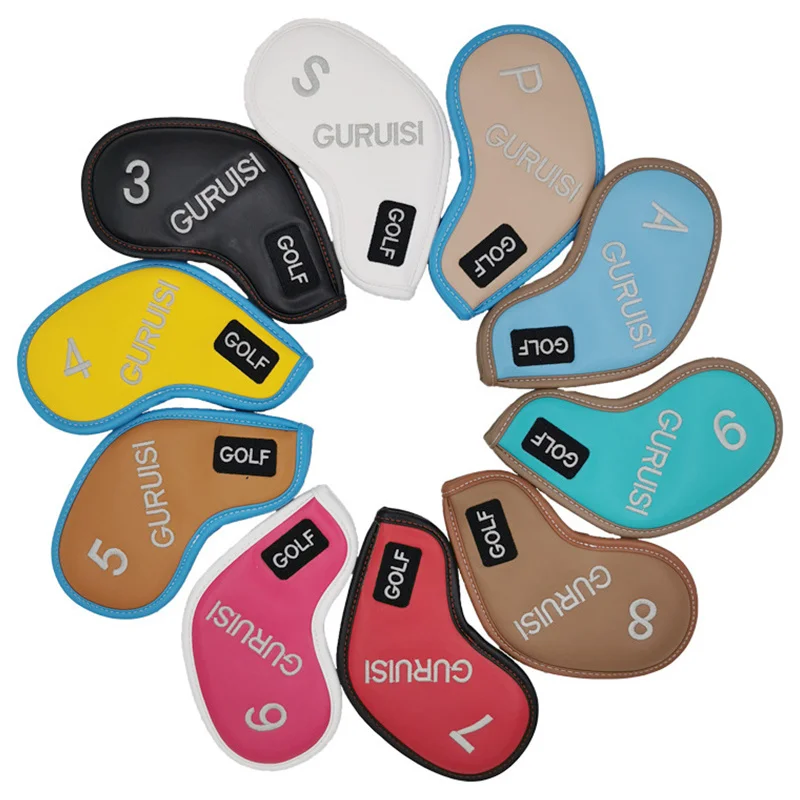 

Magnet Closed Golf Club Cover Head Cover Iron Golf Club Cap Cover Protective Cover a Variety of Color