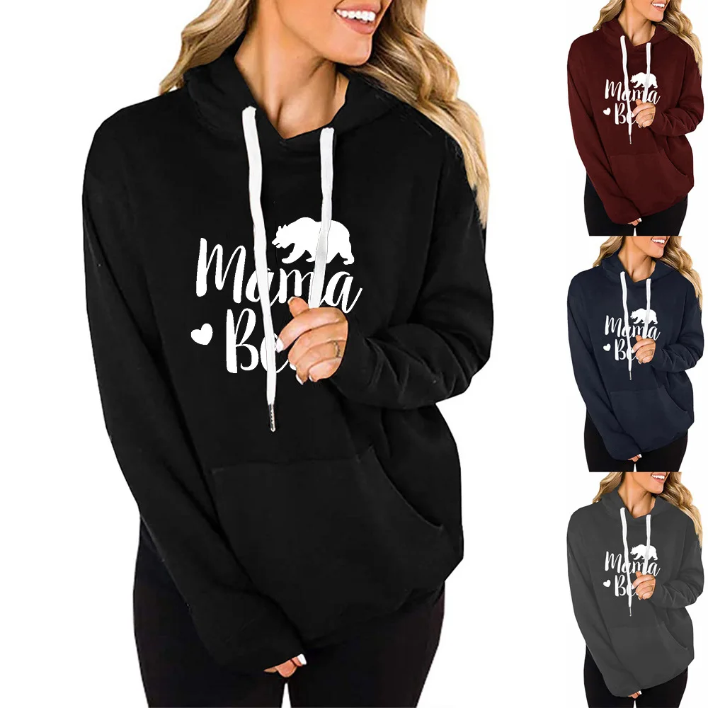 

Women's Sweatshirt Print Hooded Long Sleeve Sweatshirt