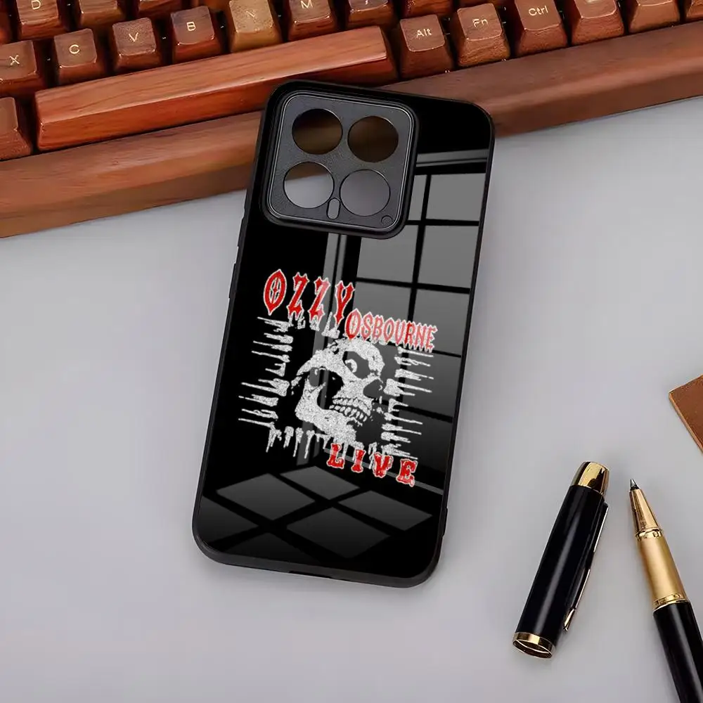 Фото Чехол для телефона Singer O-ozzy Osbourne для Xiaomi 17 15 14 13 T Pro Ultra Redmi 15 14 Pro Plus 4G 5G A7, стеклянный чехол №3