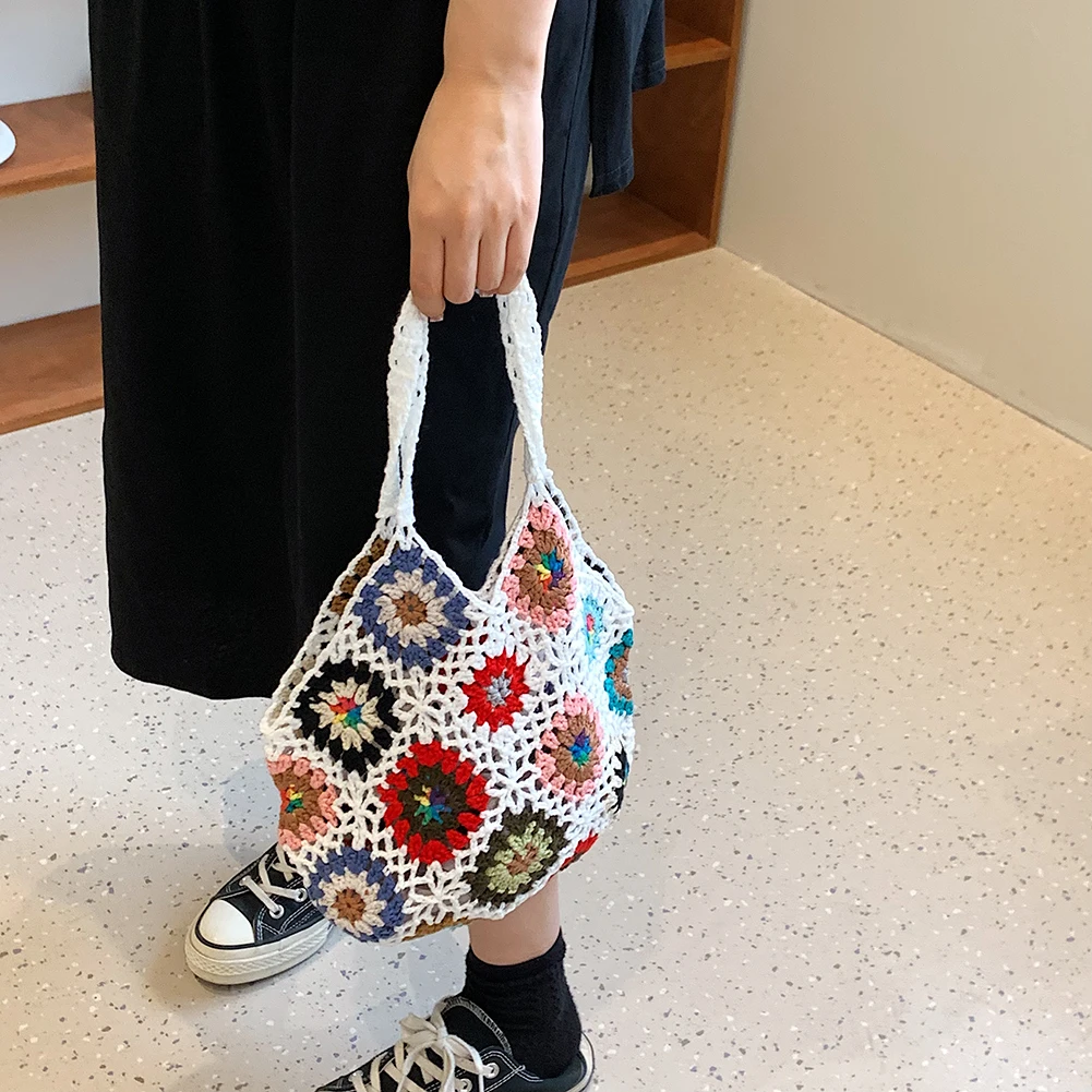 

Женская ажурная сумка через плечо в стиле бохо