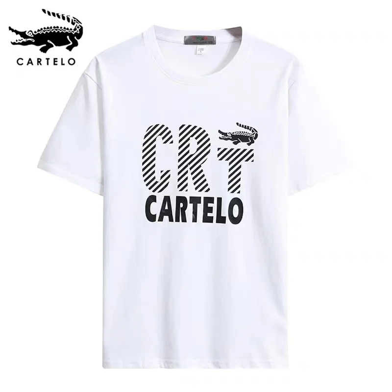 

2023 New Cartelo Brand T-Shirt Casual 3D Printing Men's T-Shirt Round Neck Loose Short Sleeve Men 6XL