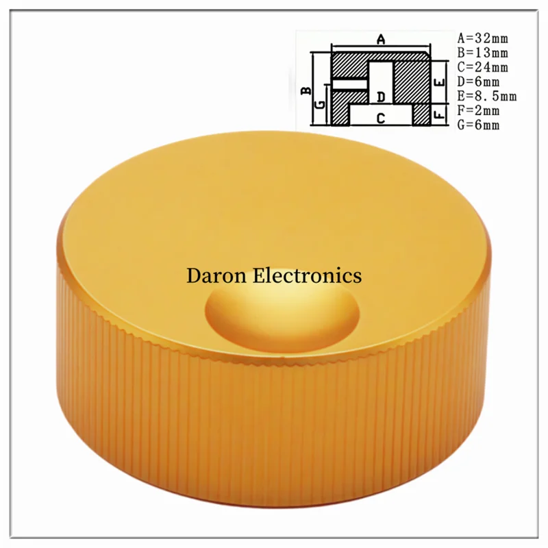 Цветная твердая ручка из алюминиевого сплава 32*13/28*13, крышка потенциометра процес пескоструйной обработки, вращение бытовой техники