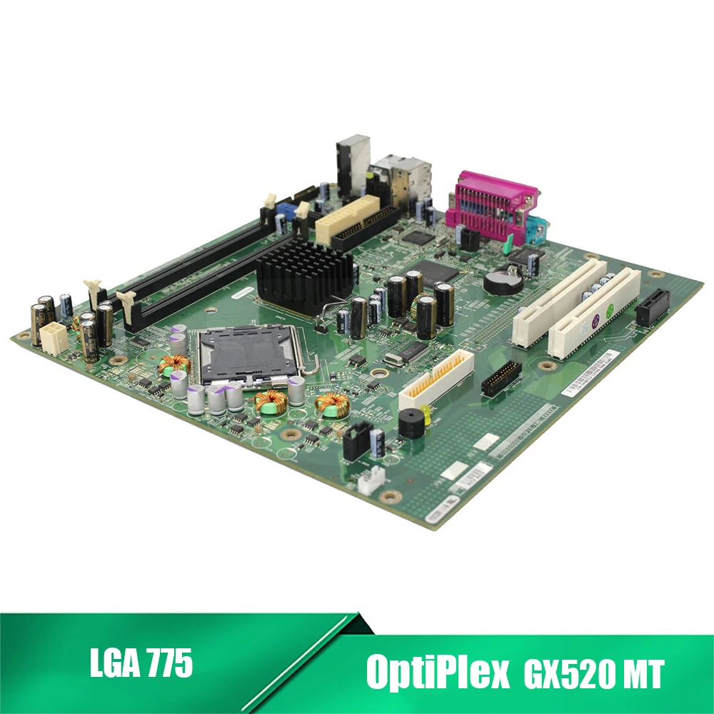 Desktop PC Motherboard For DELL Optiplex GX520 MT LGA 775 BTX WG233 RJ291 H8052 Mainboard