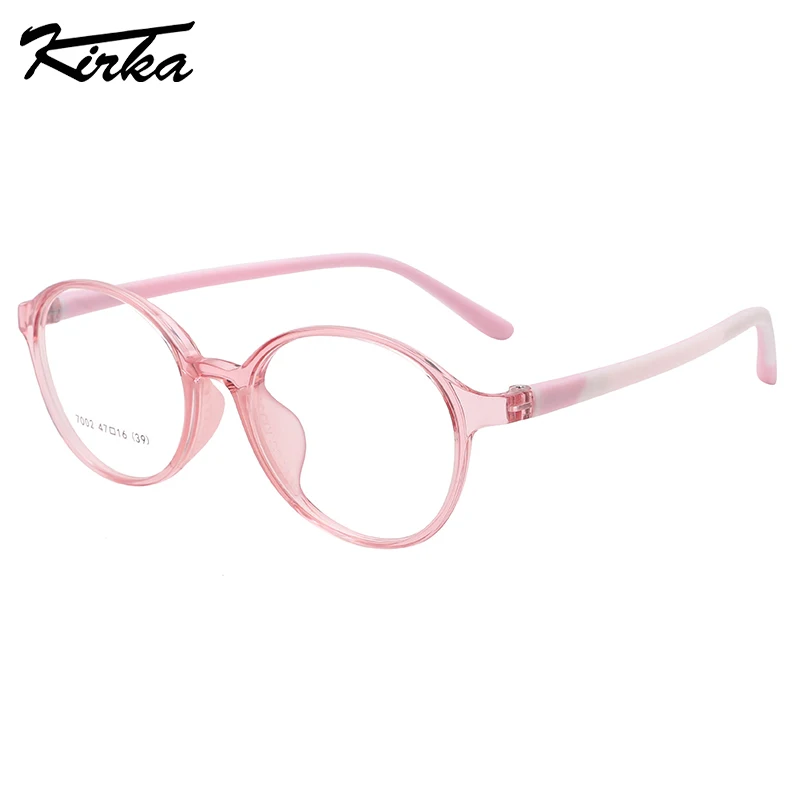 

Kirka Children TR90 Round Frames Eyeglasses Flexible Myopia/Hyperopia Optical Frames Kids Silicon Sports Eyewear Glasses 7002