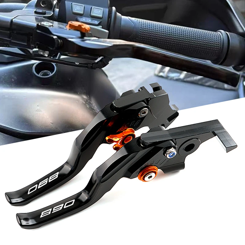 Фото Регулируемые рычаги тормоза и сцепления с ЧПУ для мотоциклов KTM 890 Adventure Adv 890Adv R 890Adventure 2021-2026+ (модель 2025 года) №1