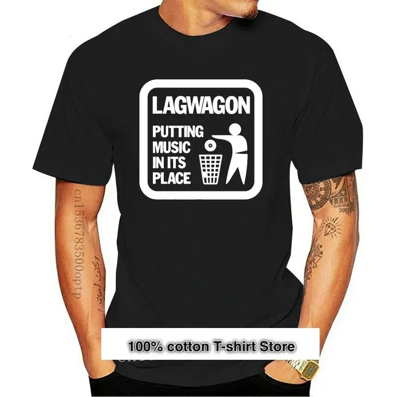 

Новинка 2021! Lagwagon-Camiseta Punk Rock con Logo Simple, negra y blanca, XS-3XL