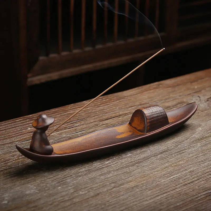 

Small Incense Burner Stick Holder Arabic Style Ceramic Incense Burner Tray Statue House Zen Decor Encensoir Aroma Burner