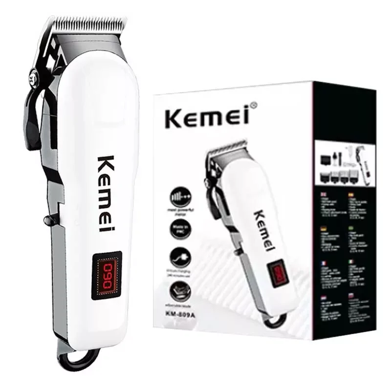 

Kemei professional hair clipper adjustable hair trimmer for men powerful beard rechargeable hair cut barber machine