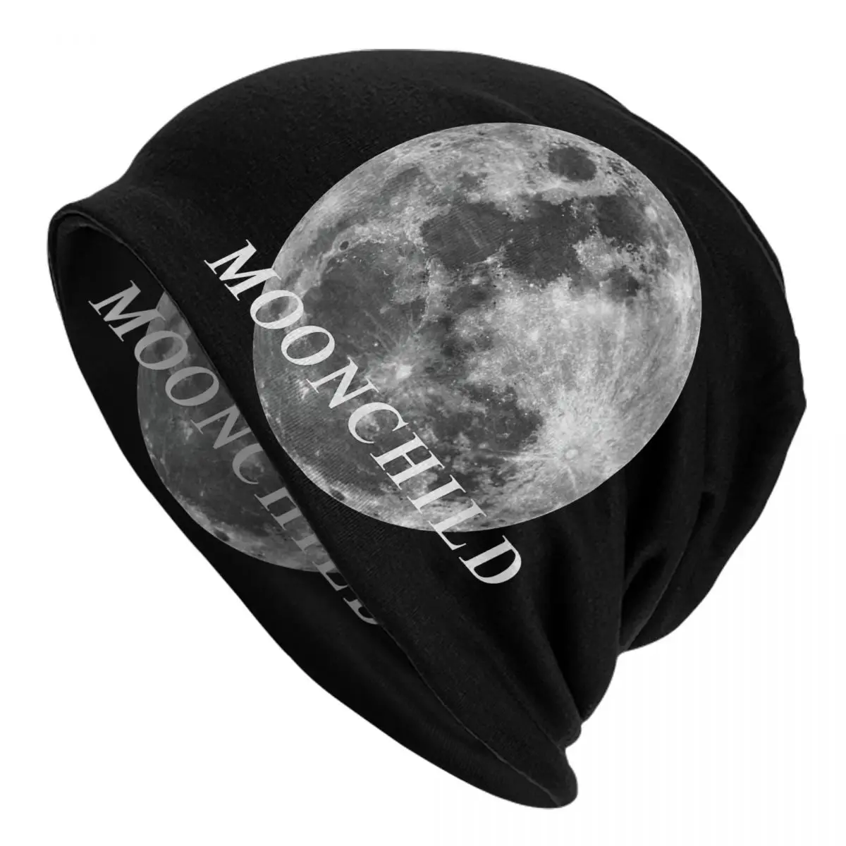 Moonchild Adult Men's Women's Knit Hat Keep warm winter Funny knitted hat