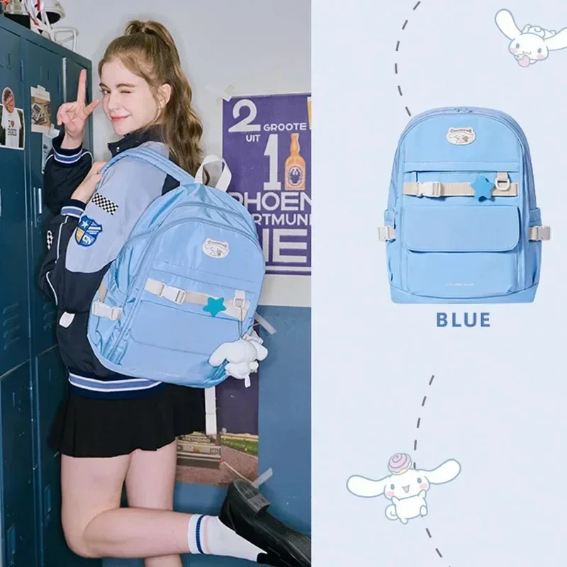 Рюкзак Sanrio Kuruomi для студентов Удобная дорожная сумка вместительные нейлоновые